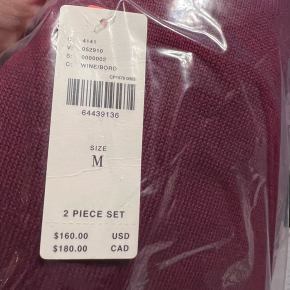 Anthropologie 2 Piece Knit Lounge Set- NWT - Picture 7 of 8